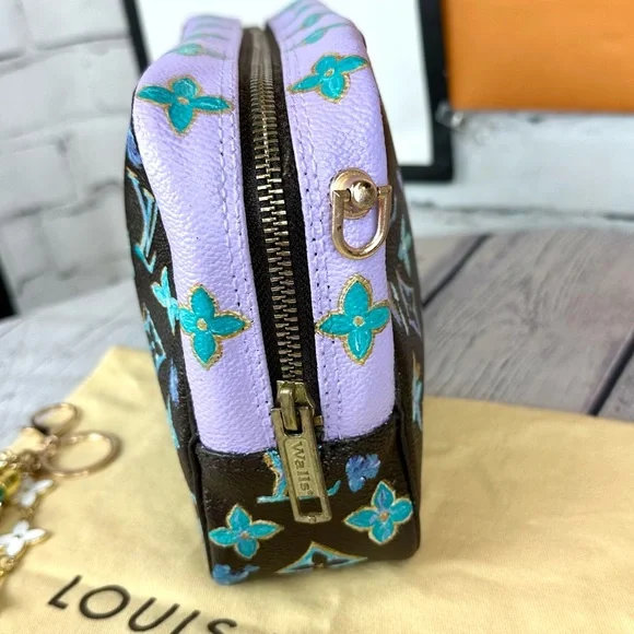 Louis Vuitton Trousse 23 Pouch Crossbody CUSTOM with dust bag and bag charm - Picture 14 of 16